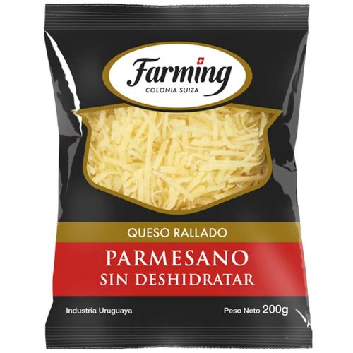 Queso Rallado Parmesano Farming 200 Grs.  novillo